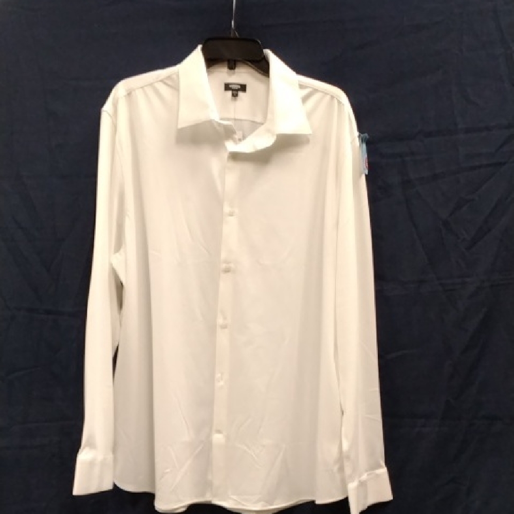 Express Men's Crisp White Dress Shirt XL